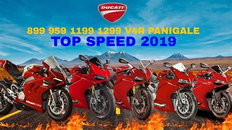 Ducati 899 959 1199 1299 V4R Panigale Top Speed - YouTube