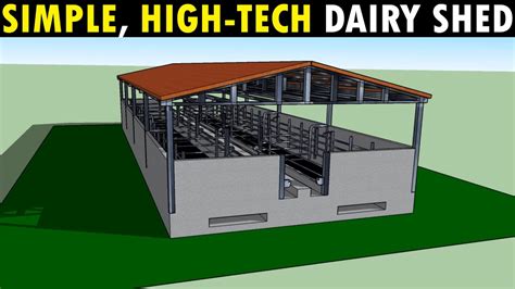 Dairy Farming Shed Design | Cow Shed Design - YouTube