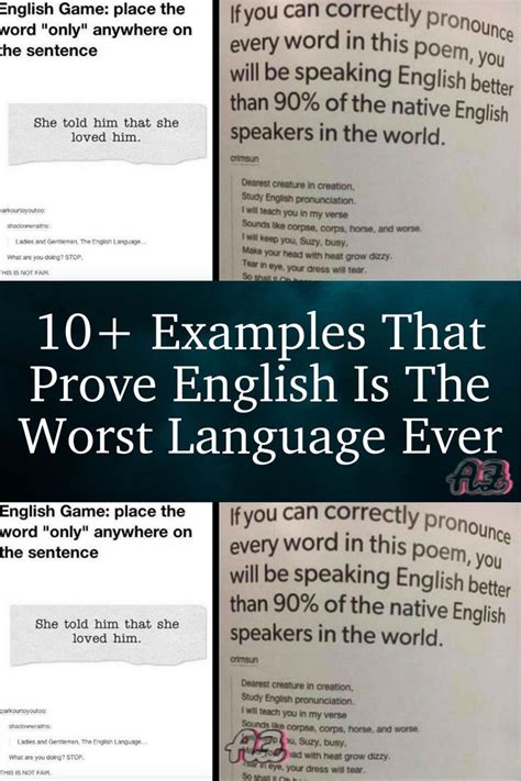 10+ Examples That Prove English Is The Worst Language Ever in 2022 ...