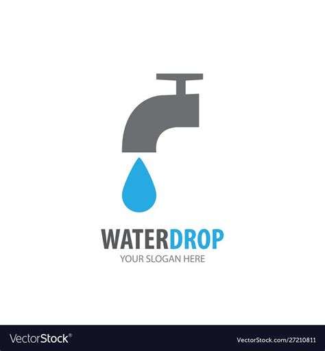 Water tap logo for business company. Simple Water tap logotype idea ...