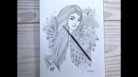 face drawing and doodle art | kcdoodleart - YouTube