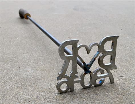 Custom Branding Iron with Date and Initials Wedding branding