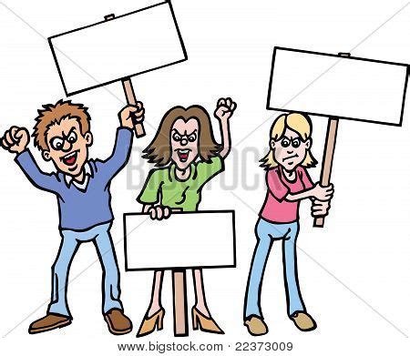 Group Protesters Vector & Photo (Free Trial) | Bigstock