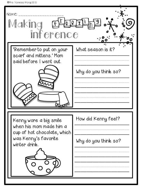 Inference Worksheets 3rd Grade Free