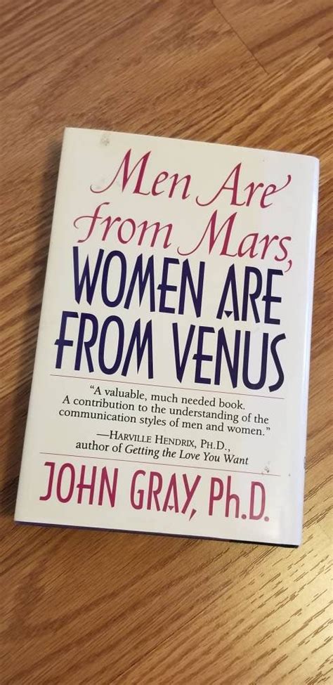 Men Are From Mars Women Are From Venus / 1992 Hardcopy Book / John Gray ...