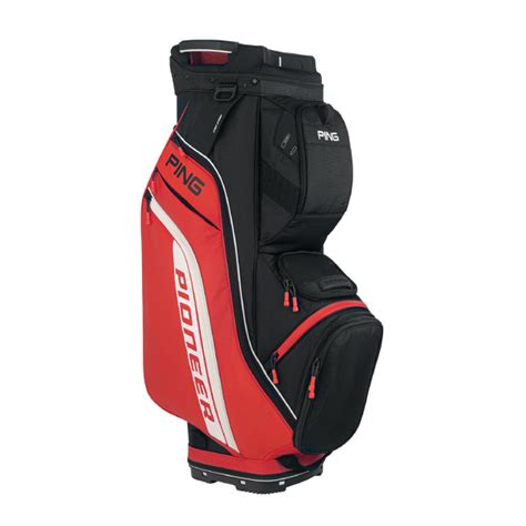 PING Pioneer Cart Bag 2022 [BLACK/RED]