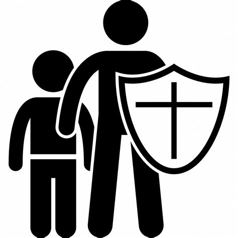 Child, father, guardian, parent, protect, protector, shield icon - Download on Iconfinder