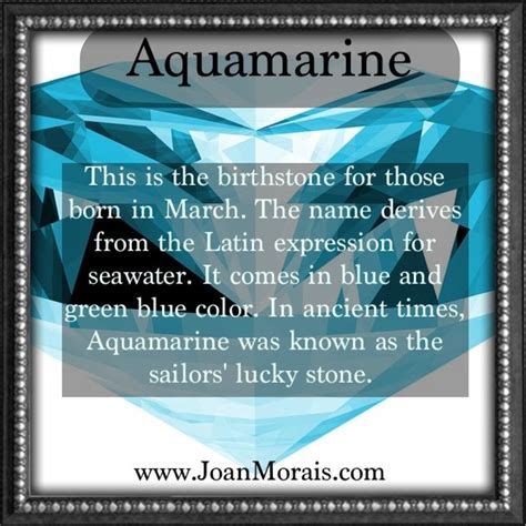 Aquamarine Birthstone Meaning