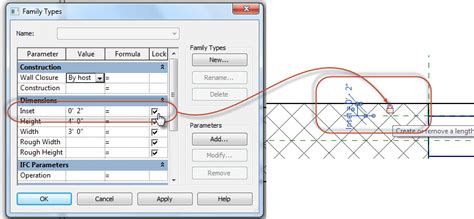 Revit OpEd: Family Types Dialog - Lock Parameter