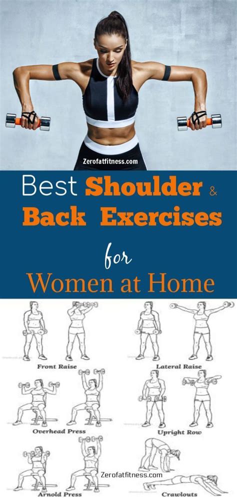 12 Shoulder Workouts for Women: Back and Shoulder Exercises at Home | Back and shoulder workout ...