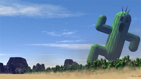 Cactuar Art - Run Or You Will Feel 10000 Needles