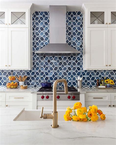 Blue Decorative Kitchen Tiles