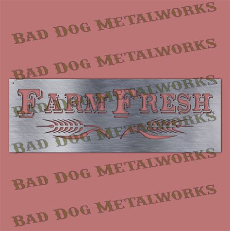 Farm Fresh - Dxf and Svg in 2020 | Personalized metal signs, Dxf, Custom sign