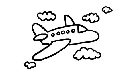 Cute Airplane Drawing