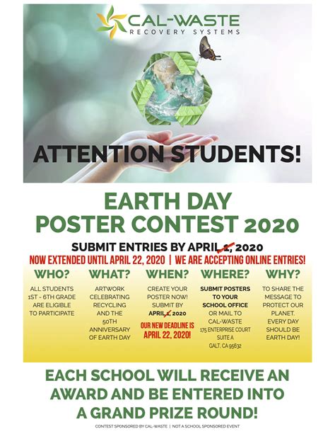 Earth Day Poster Contest 2020 - Cal-Waste Recovery Systems