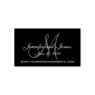 Elegant Monogram (Black White) Wedding Invitation - Luxury Wedding Invites