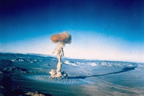 Atomic Bomb Nevada test site | Atomic bomb explosion, Nuclear history ...