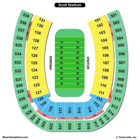 Scott Stadium Seating Chart | Seating Charts & Tickets