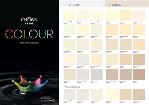 Crown Paints Colour Chart 2021