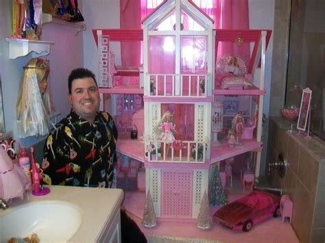 Stanley the Barbie Man with his Barbie pink Dream House | Barbie dream ...