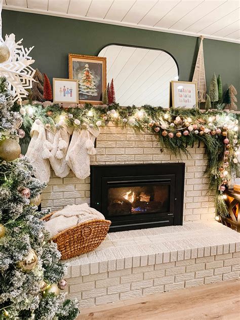 Whimsical Holiday Fireplace Decor Ideas - Sprucing Up Mamahood