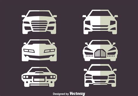 Car Front View Vectors 140204 Vector Art at Vecteezy