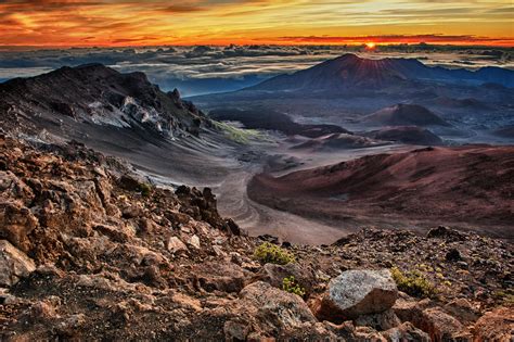 PsBattle: "Sunrise over Haleakala Crater Haleakala National Park Maui Hawaii [USA] on April 26th ...