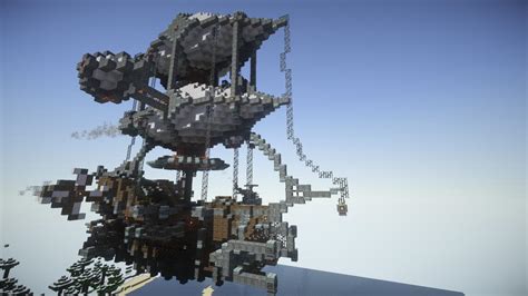 Minecraft Build - Steampunk Airship Minecraft Map