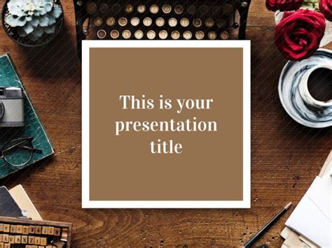 Free Writing Skills Lesson Powerpoint Template - DesignHooks