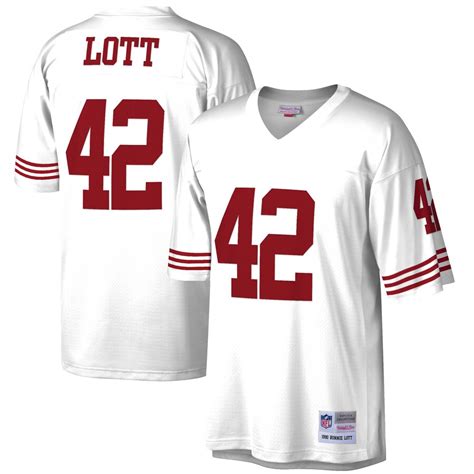 Mitchell & Ness Ronnie Lott San Francisco 49ers White Retired Player Legacy Replica Jersey