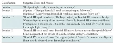 Bosniak Classification : Bosniak Classification Of Renal Cysts E Learn ...