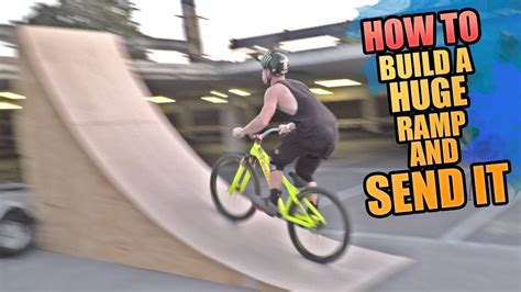 HOW TO BUILD A HUGE RAMP AND SEND IT - URBAN MTB FREERIDE - YouTube