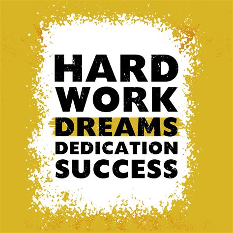 Hard work dream dedication success t-shirt design 13422887 Vector Art at Vecteezy