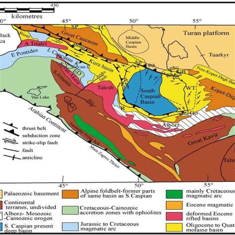 2-Simplified geological map of Absheron Peninsula (Alburki, 2015 ...