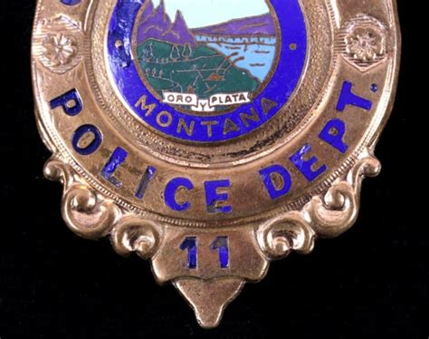 Crow Agency Montana Police Patrolman Badge