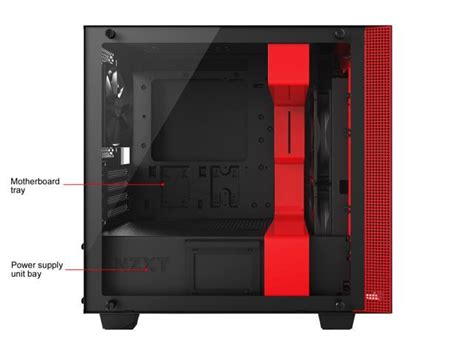 NZXT H400i - MicroATX PC Black/Red Gaming Computer Case - Newegg.ca