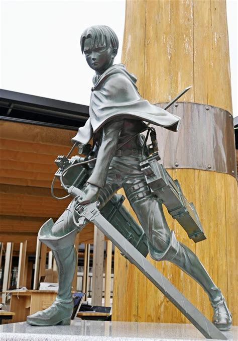 Attack on Titan Creator's Hometown Unveils Levi Statue