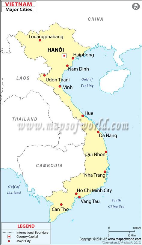 On this pin, you can see the capital city of Vietnam which is Hanoi, some other major cities in ...