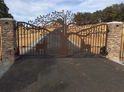 Tree Driveway Gates | Designs Plasma Cut by JDR Metal Art – Custom ...