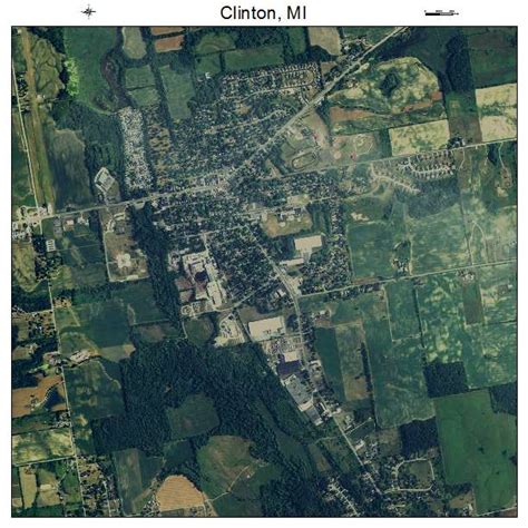 Aerial Photography Map of Clinton, MI Michigan