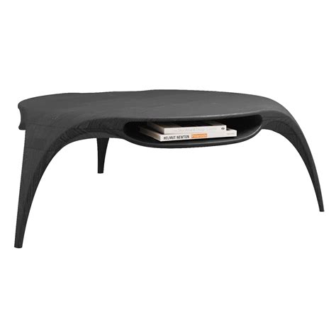 Contemporary Corner Leg Wood Column Coffee Table in Ash by Fort Standard For Sale at 1stDibs ...