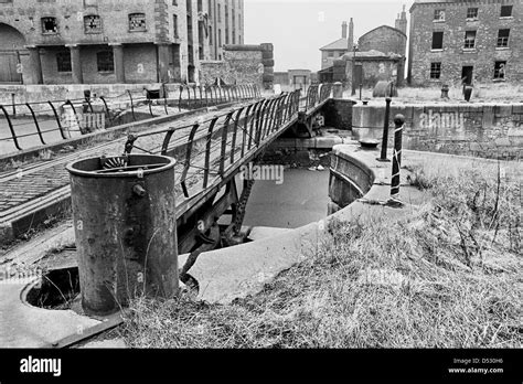 Liverpool Albert Docks before renovation.Photographed in1980 Stock ...