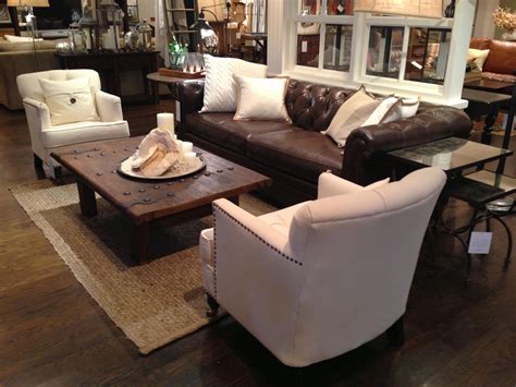 Living Room Sofa Brown Cream Fabric Also Leather Coffe Table Wooden Rugs Cushions Elegant ...