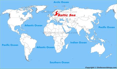 Baltic Sea location on the World Map - Ontheworldmap.com