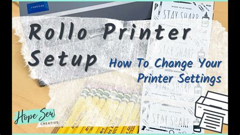 Rollo Printer - Setting up your printer and choosing the right print size - YouTube