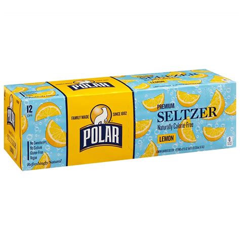 Polar Seltzer Water Lemon 12 oz Cans - Shop Water at H-E-B