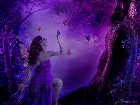 Purple Fairy by magicsart on DeviantArt