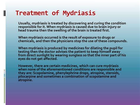 PPT - Mydriasis: Causes, Symptoms, Daignosis, Prevention and Treatment ...