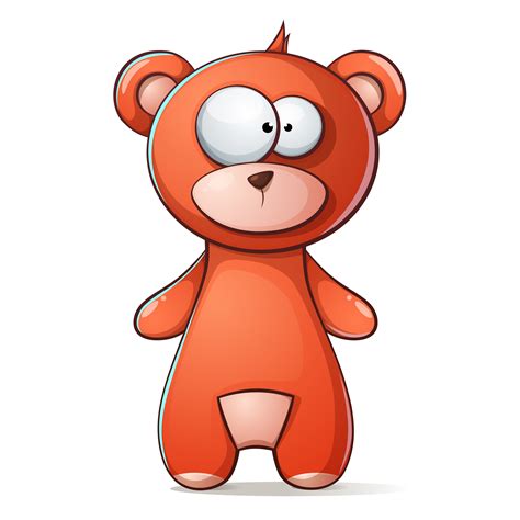 Cute, funny brown bear, grizzly teddy 557317 Vector Art at Vecteezy