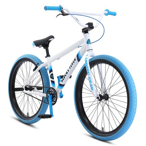 SE Blocks Flyer 26-inch BMX Freestyle Bike-White | J&R Bicycles — J&R Bicycles, Inc.